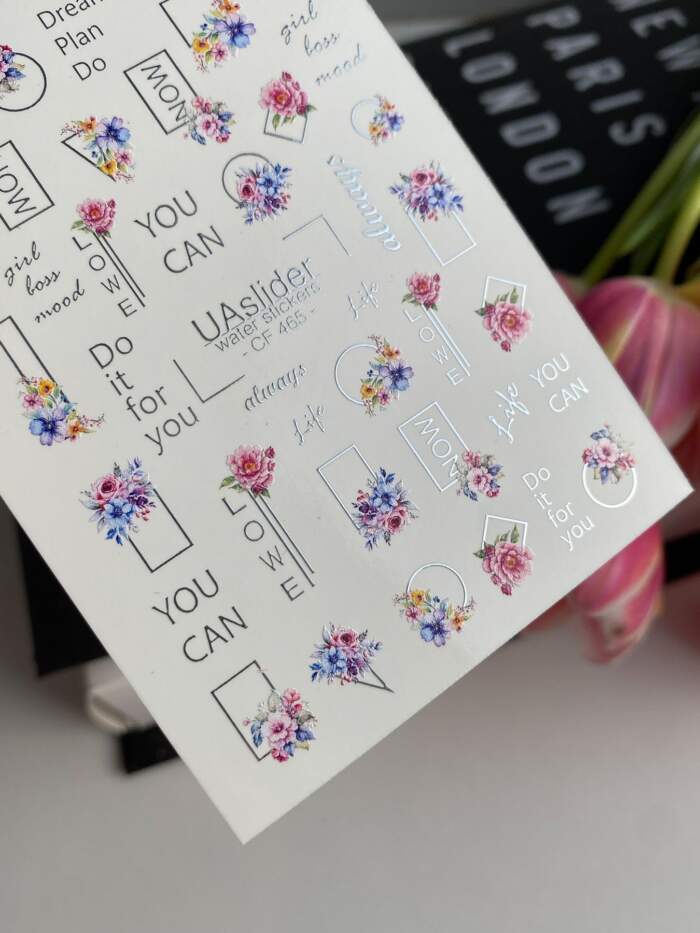 Slider-Design UAslider Color and Foil Water Stickers Nr. CF-465