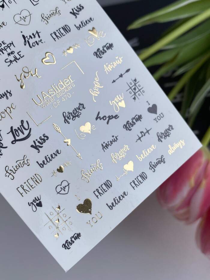 Slider-Design UAslider Color and Foil Water Stickers Nr. CF-470