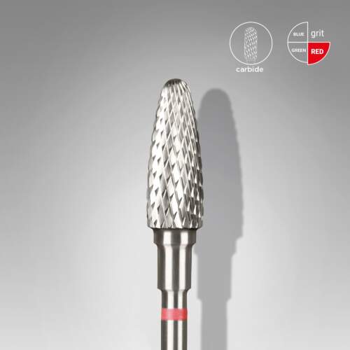 Hartmetallfräse "Mais" Rot, Durchmesser 5 Mm / Arbeitsteil 13 Mm