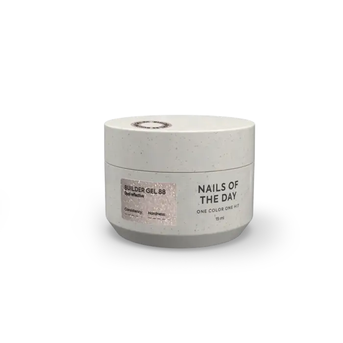 NAILSOFTHEDAY Builder Gel 88 – Beige – reflektierendes Aufbaugel, 15 ml