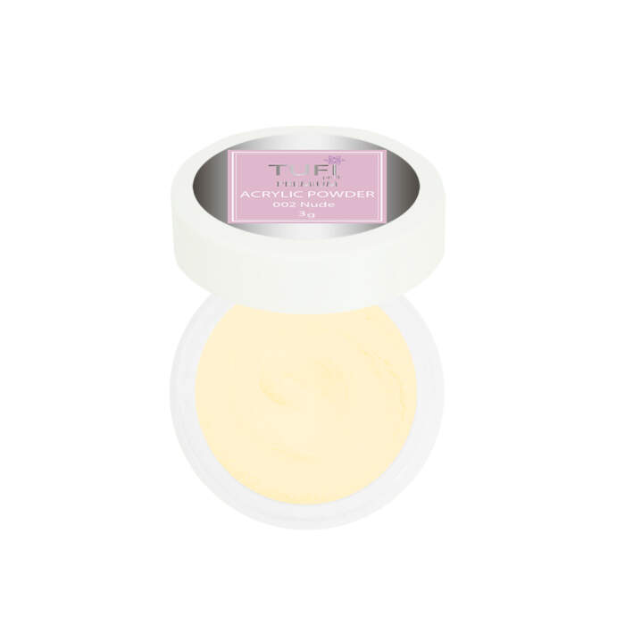 Acrylic powder TUFI profi PREMIUM 002 Nude Beige camouflage, 3 g
