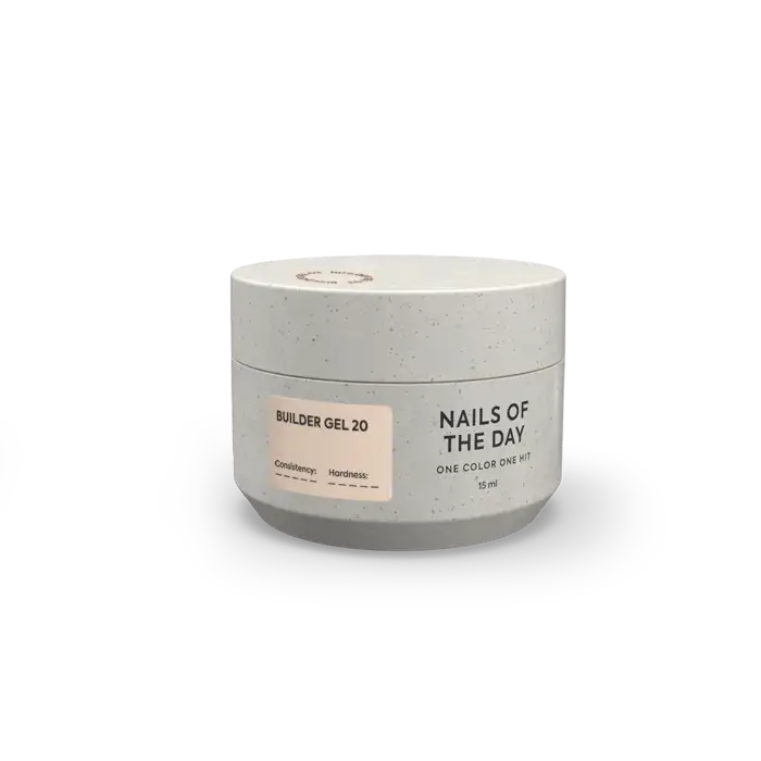 NAILSOFTHEDAY Builder Gel 20 – Aufbaugel in sandigem Nude-Ton, 15 ml