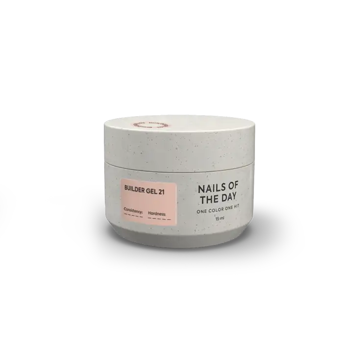 NAILSOFTHEDAY Builder Gel 21 – Aufbaugel - Warm Nude, 15 ml