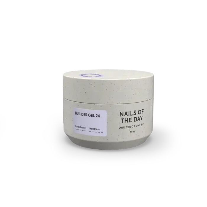 NAILSOFTHEDAY Builder Gel 24 – Aufbaugel - Milky Pink Veil, 15 ml