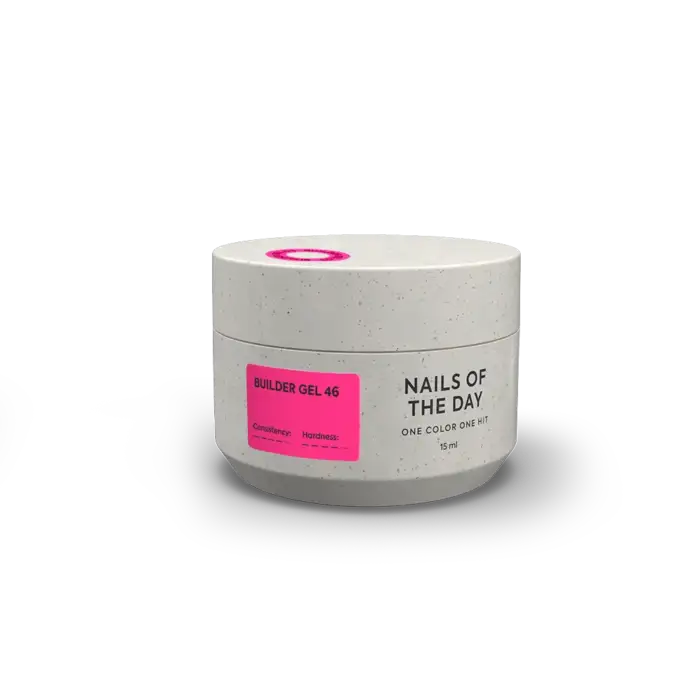 NAILSOFTHEDAY Builder gel 46 – Aufbaugel - Pink, 15 ml