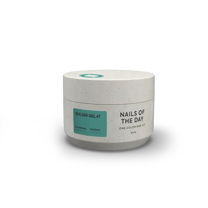 NAILSOFTHEDAY Builder gel 47 – Aufbaugel - Türkis, 15 ml