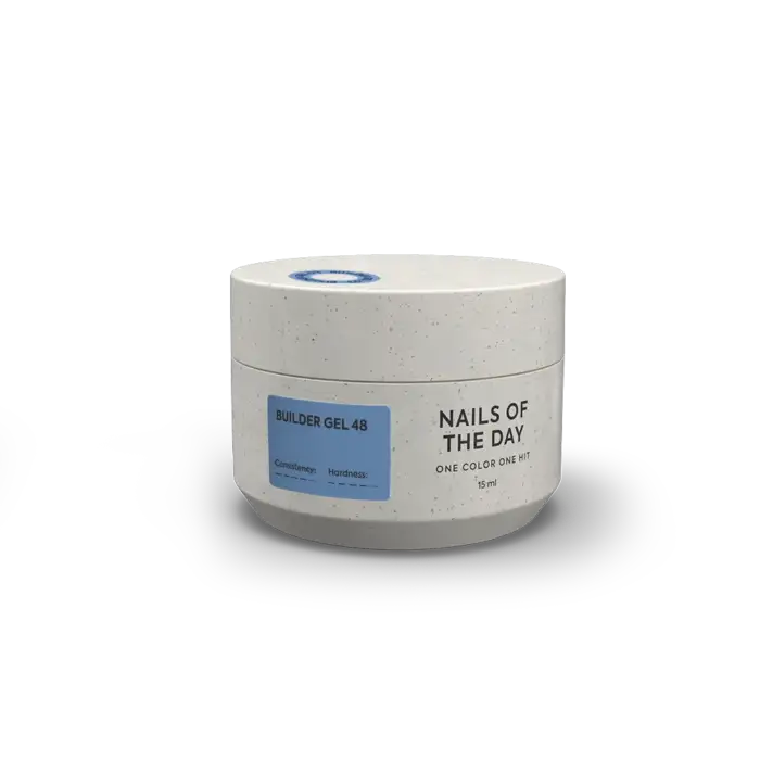 NAILSOFTHEDAY Builder gel 48 – Aufbaugel - Blau, 15 ml