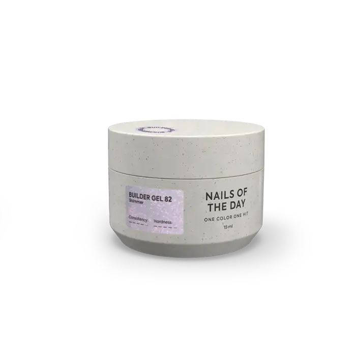 NAILSOFTHEDAY Builder gel 82 – Rosa – Aufbaugel mit Schimmer, 15 ml