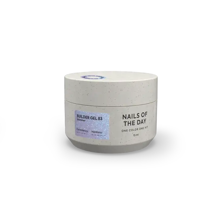 NAILSOFTHEDAY Builder gel 83 – Violett – Aufbaugel mit Schimmer, 15 ml