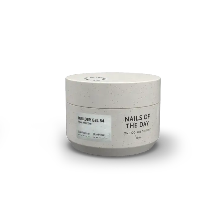 NAILSOFTHEDAY Builder Gel 84 – Milk – milchiges reflektierendes Aufbaugel, 15 ml
