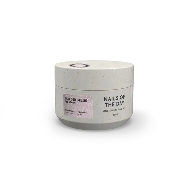 NAILSOFTHEDAY Builder Gel 85 – Rosé-Milch – reflektierendes Aufbaugel, 15 ml