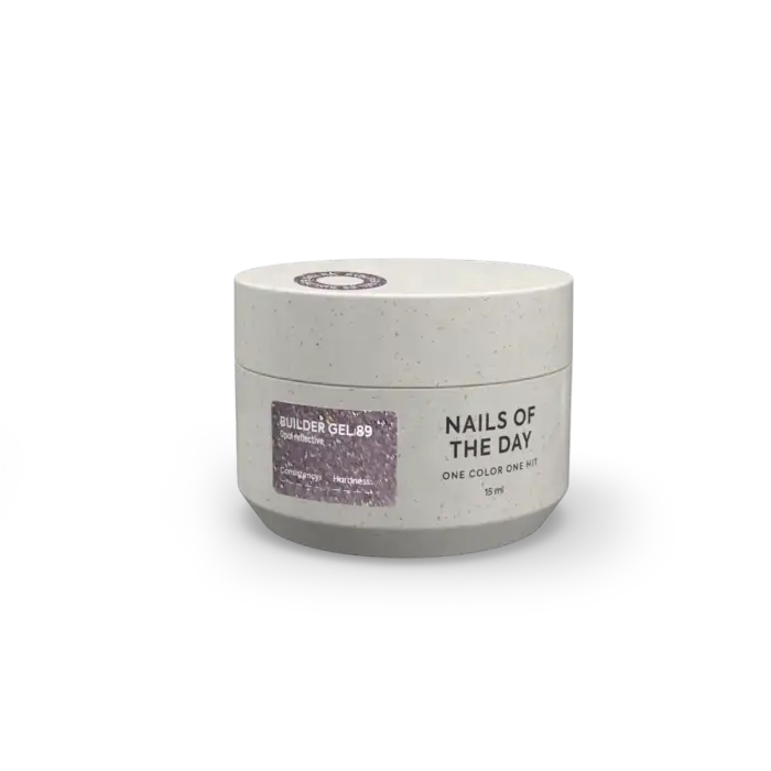 NAILSOFTHEDAY Builder Gel 89 – Lavender Opal – reflektierendes Aufbaugel, 15 ml