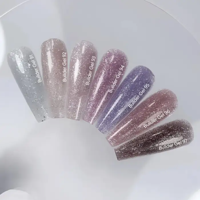 NAILSOFTHEDAY Builder gel 95 – Lila Reflective – Aufbaugel, 15 ml – Bild 3
