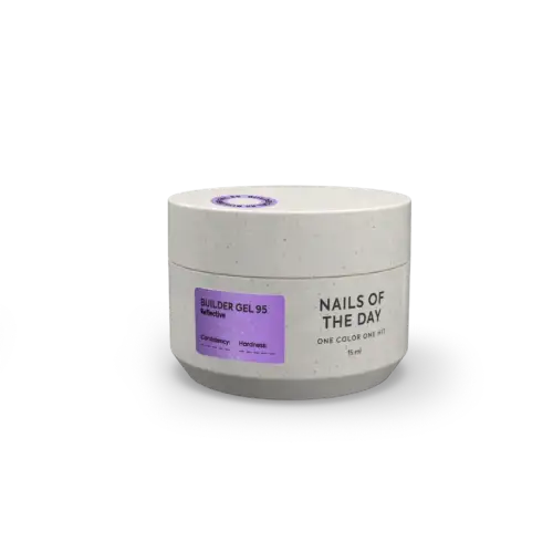 NAILSOFTHEDAY Builder gel 95 – Lila Reflective – Aufbaugel, 15 ml