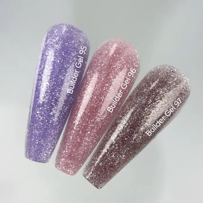 NAILSOFTHEDAY Builder gel 95 – Lila Reflective – Aufbaugel, 15 ml – Bild 4