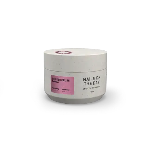 NAILSOFTHEDAY Builder gel 96 – Rosa Reflective – Aufbaugel, 15 ml
