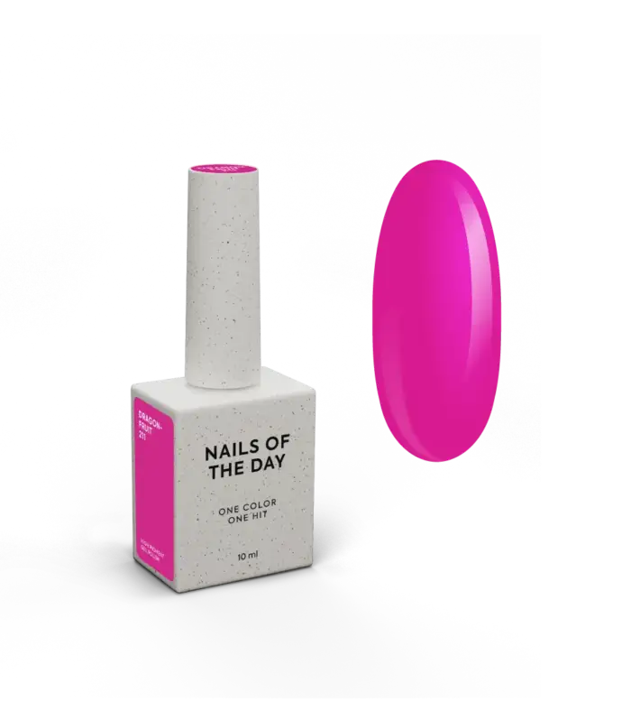 NAILSOFTHEDAY Gel polish Dragonfruit-211 - intensiv fuchsienfarbener Gellack 10 ml