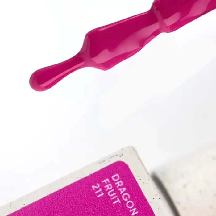 NAILSOFTHEDAY Gel polish Dragonfruit-211 - intensiv fuchsienfarbener Gellack 10 ml – Bild 8