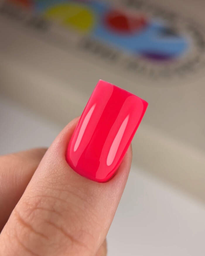NAILSOFTHEDAY Gel polish Grapefruit-213 - intensiv leuchtender Himbeer-Gellack, 10 ml – Bild 5