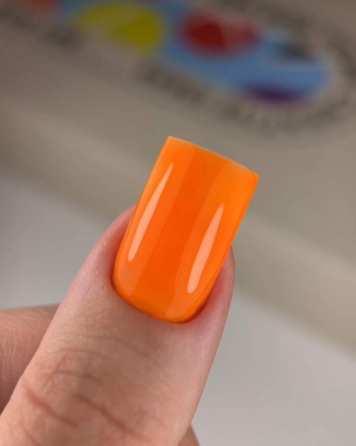 NAILSOFTHEDAY Gel polish Mango-223 - leuchtend oranger Gellack, 10 ml – Bild 6