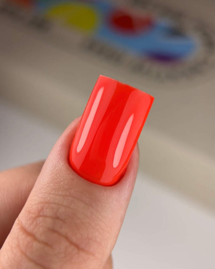 NAILSOFTHEDAY Gel polish Watermelon-215 - intensiv saftiger roter Gellack, 10 ml – Bild 6