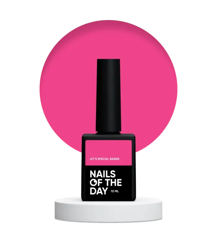 NAILSOFTHEDAY Let’s special Barbie - besonderer neonpinker Gellack, 10 ml