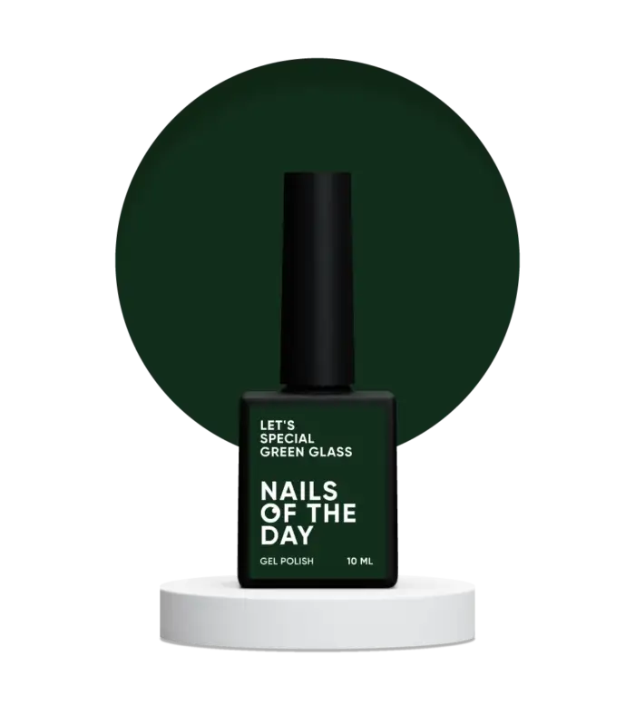 NAILSOFTHEDAY Let’s special Green Glass - smaragdgrüner UV-Gellack, 10 ml