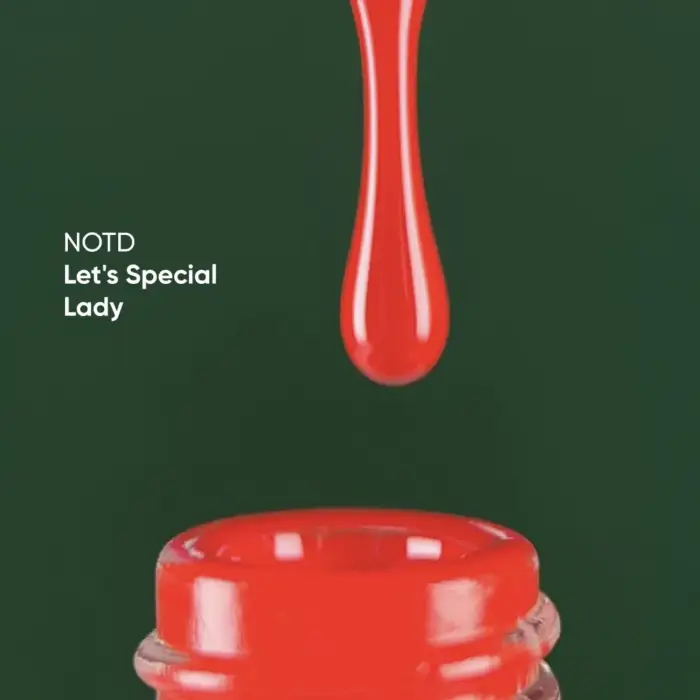 NAILSOFTHEDAY Let’s special Lady - satt-roter UV-Gellack, 10 ml – Bild 2
