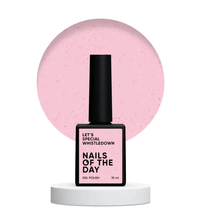 NAILSOFTHEDAY Let’s special Whistledown - Gel-Lack - Rosa mit Goldflocken, 10 ml – Bild 2