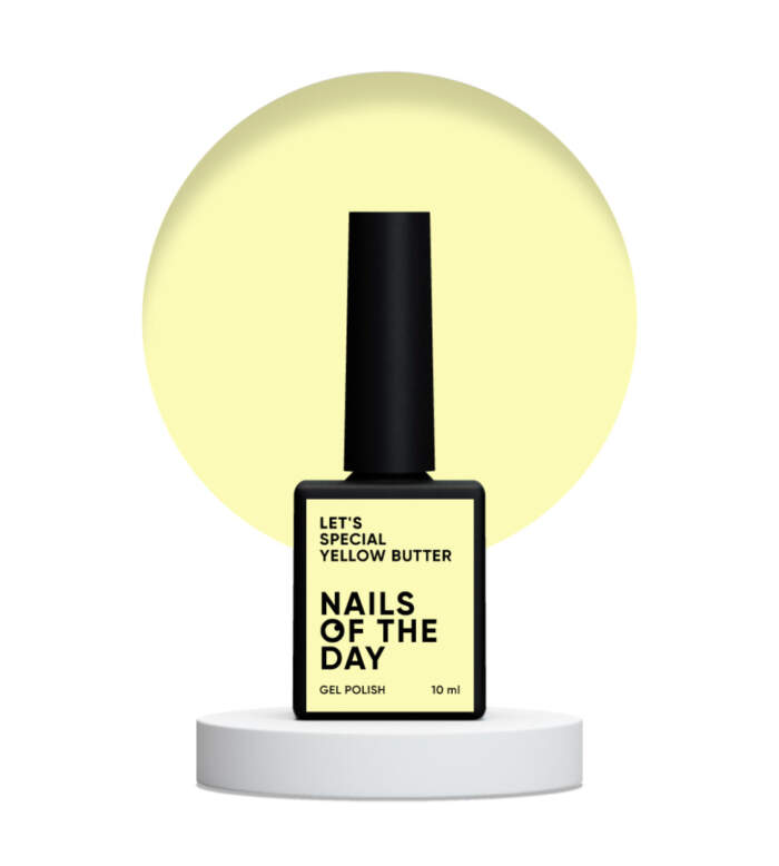 NAILSOFTHEDAY Gel polish Yellow Butter - pastellgelber Gellack mit weichem, sommerlichem Finish, 10 ml