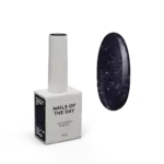 NAILSOFTHENIGHT Gel Polish Obsidian – Graphit-violett - Gel-Lack mit Glitzer- und reflektierenden Partikeln, 10 ml