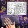 Stamping Plate DEMO Taki Da - 47 GOOD & EVIL - Stamping-Schablone mit Demo-Sheet (mit Vorlagenblatt)