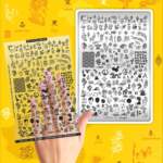 Stamping Plate DEMO Taki Da - 29 ASIA - Stamping-Schablone mit Demo-Sheet (mit Vorlagenblatt)