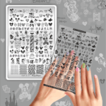 Stamping Plate DEMO Taki Da - 27 MICKEY - Stamping-Schablone mit Demo-Sheet (mit Vorlagenblatt)