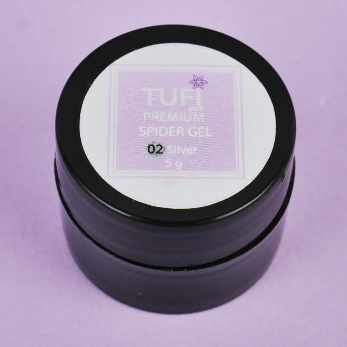 Spinnennetz-Gel TUFI Profi PREMIUM - Silber - Spider Gel 02, 5 g – Bild 4