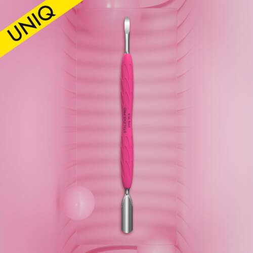 Nagelhautschieber Gummy Mit Silikongriff UNIQ 10 TYPE 6 (Breiter Abgeabgerundeteter Schieber Und Hakenreiniger)