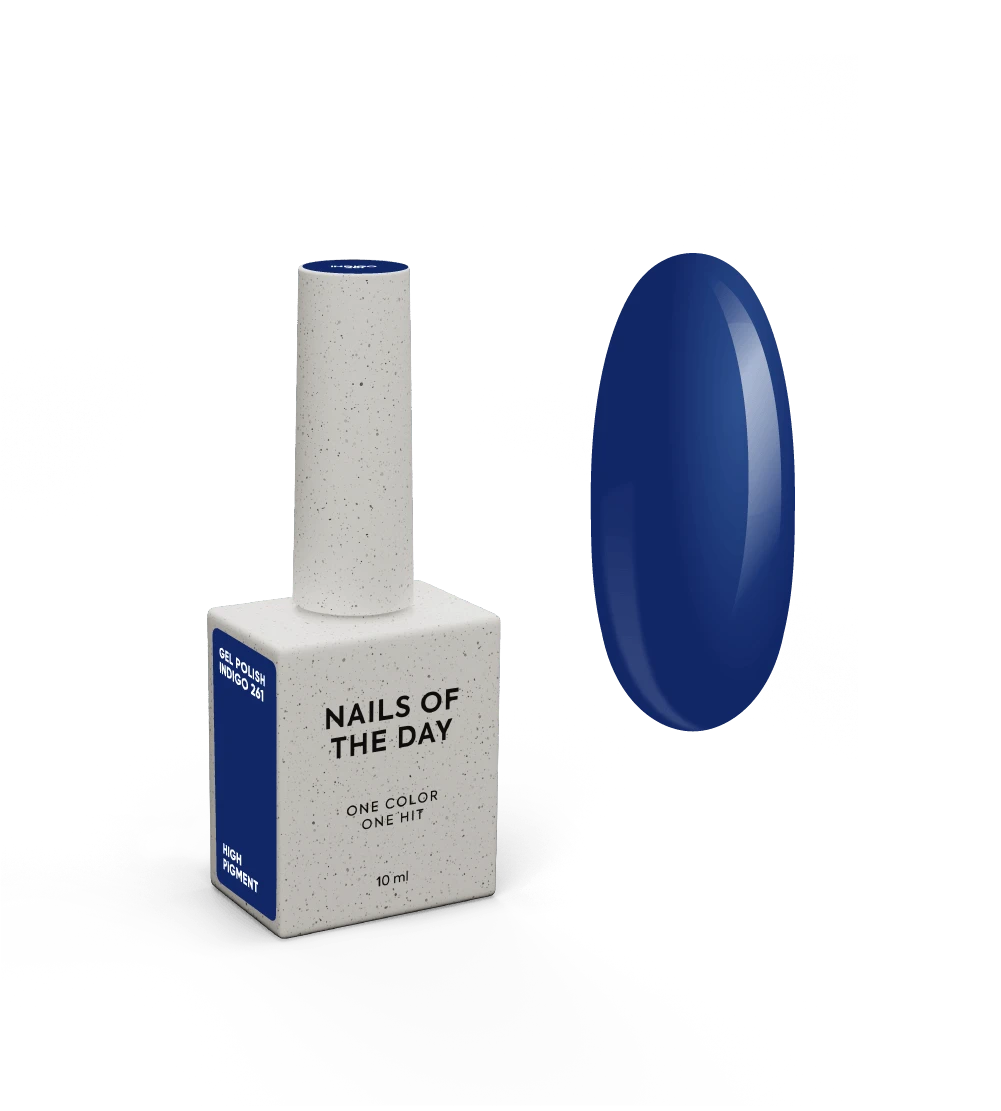 NAILSOFTHEDAY Gel polish Indigo 261 - Dunkelblau - Gel-Lack, 10 ml – Bild 2