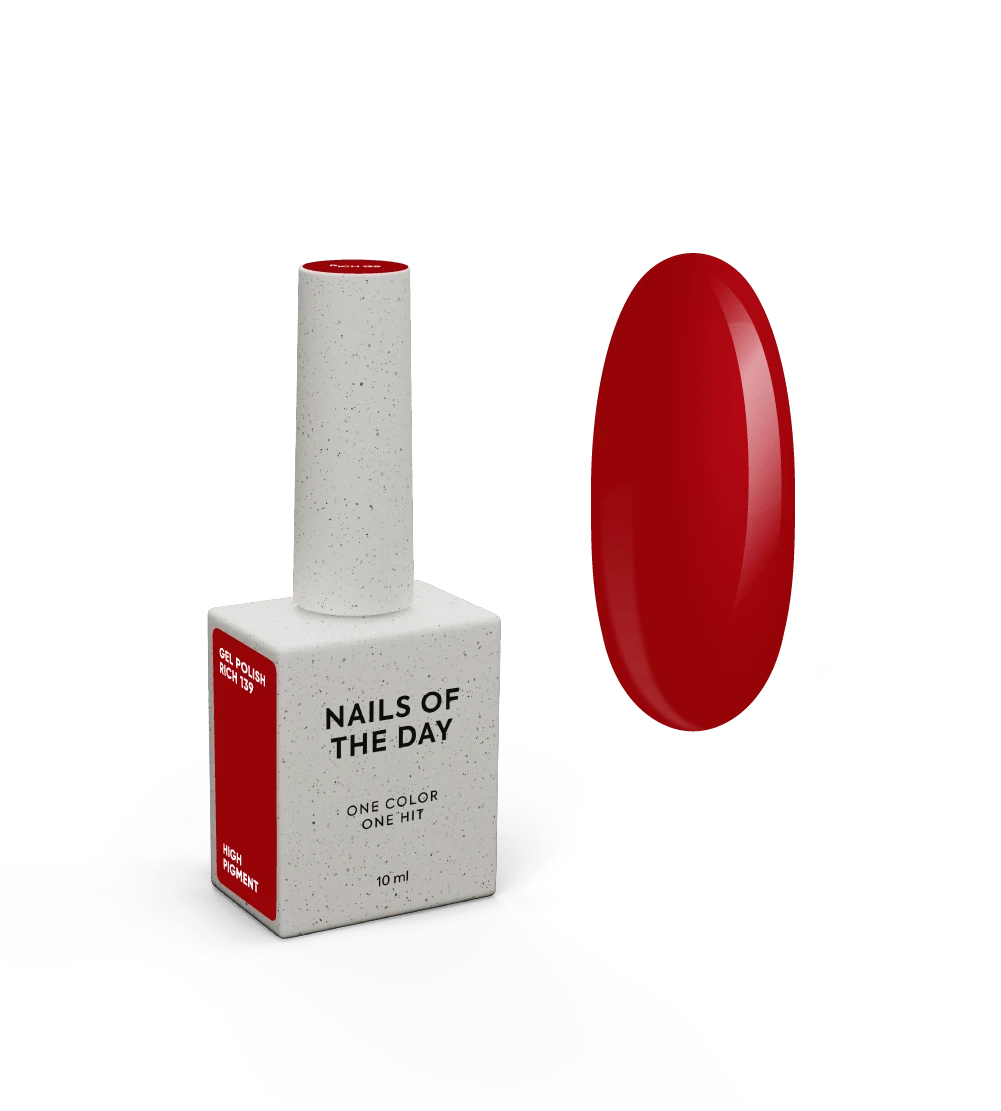 NAILSOFTHEDAY Gel polish Rich 139 - Rot - Gel-Lack, 10 ml – Bild 5