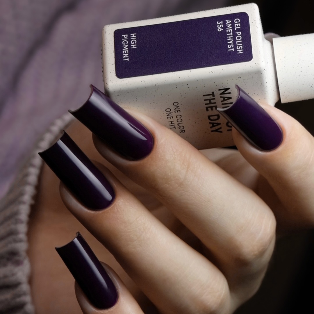 NAILSOFTHEDAY Gel polish Amethyst 356 - Tiefviolett - Gel-Lack, 10 ml