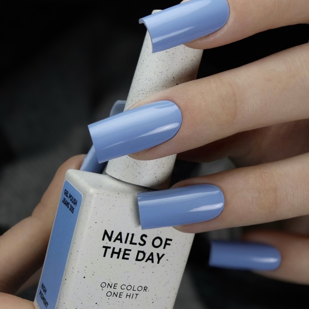 NAILSOFTHEDAY Gel polish Jeans 305 - Jeansblau - Gel-Lack, 10 ml