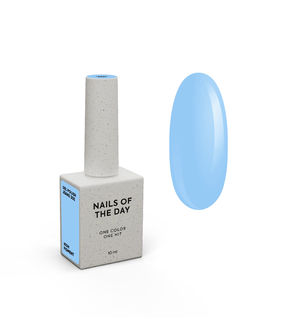 NAILSOFTHEDAY Gel polish Jeans 305 - Jeansblau - Gel-Lack, 10 ml – Bild 2