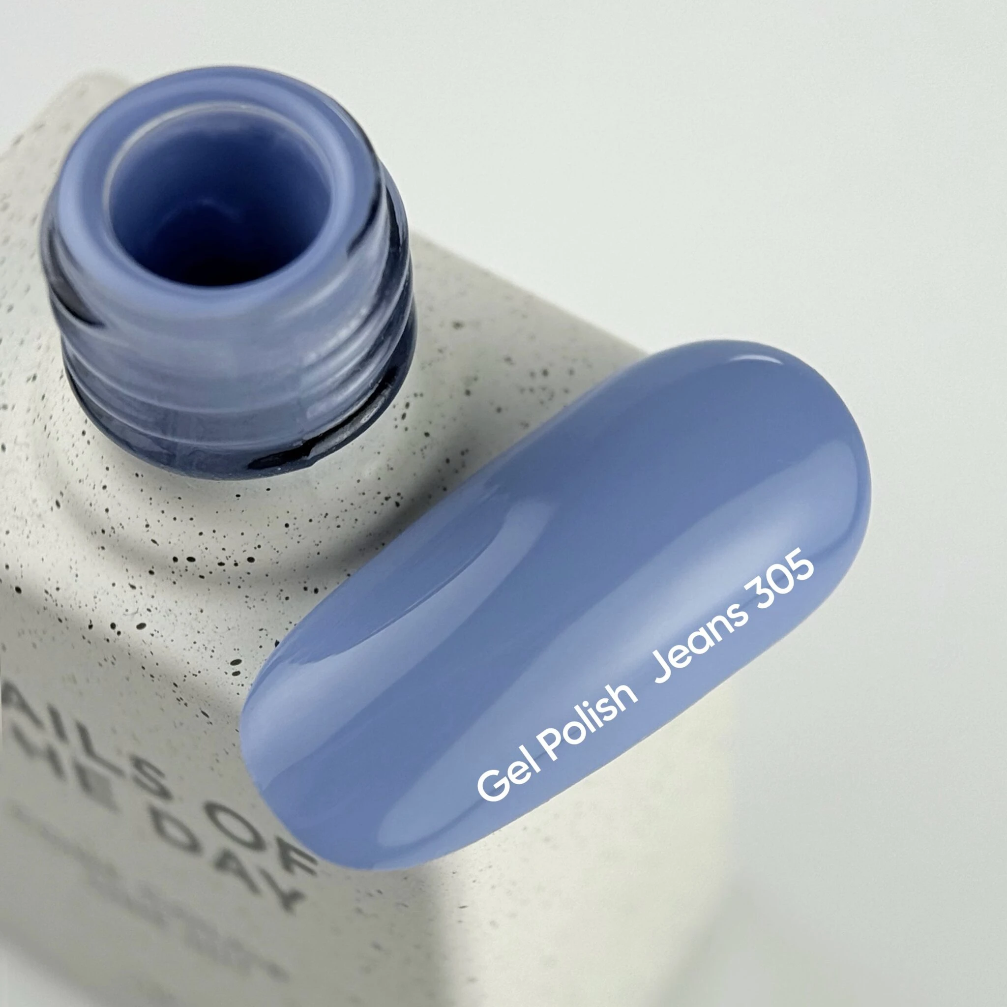 NAILSOFTHEDAY Gel polish Jeans 305 - Jeansblau - Gel-Lack, 10 ml – Bild 3