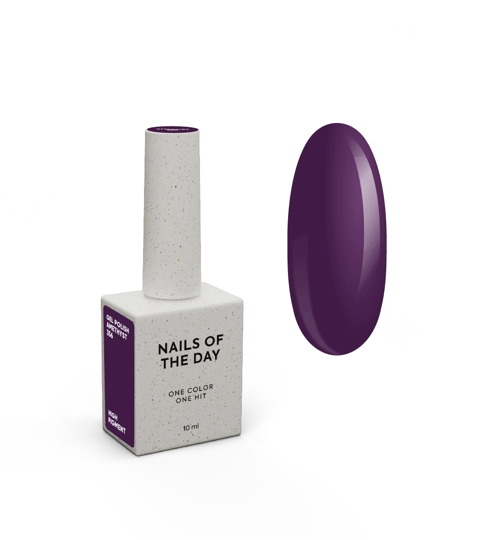 NAILSOFTHEDAY Gel polish Amethyst 356 - Tiefviolett - Gel-Lack, 10 ml – Bild 2