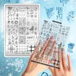 Stamping Plate DEMO Taki Da - 41 Miracle - Stamping-Schablone mit Demo-Sheet (mit Vorlagenblatt)