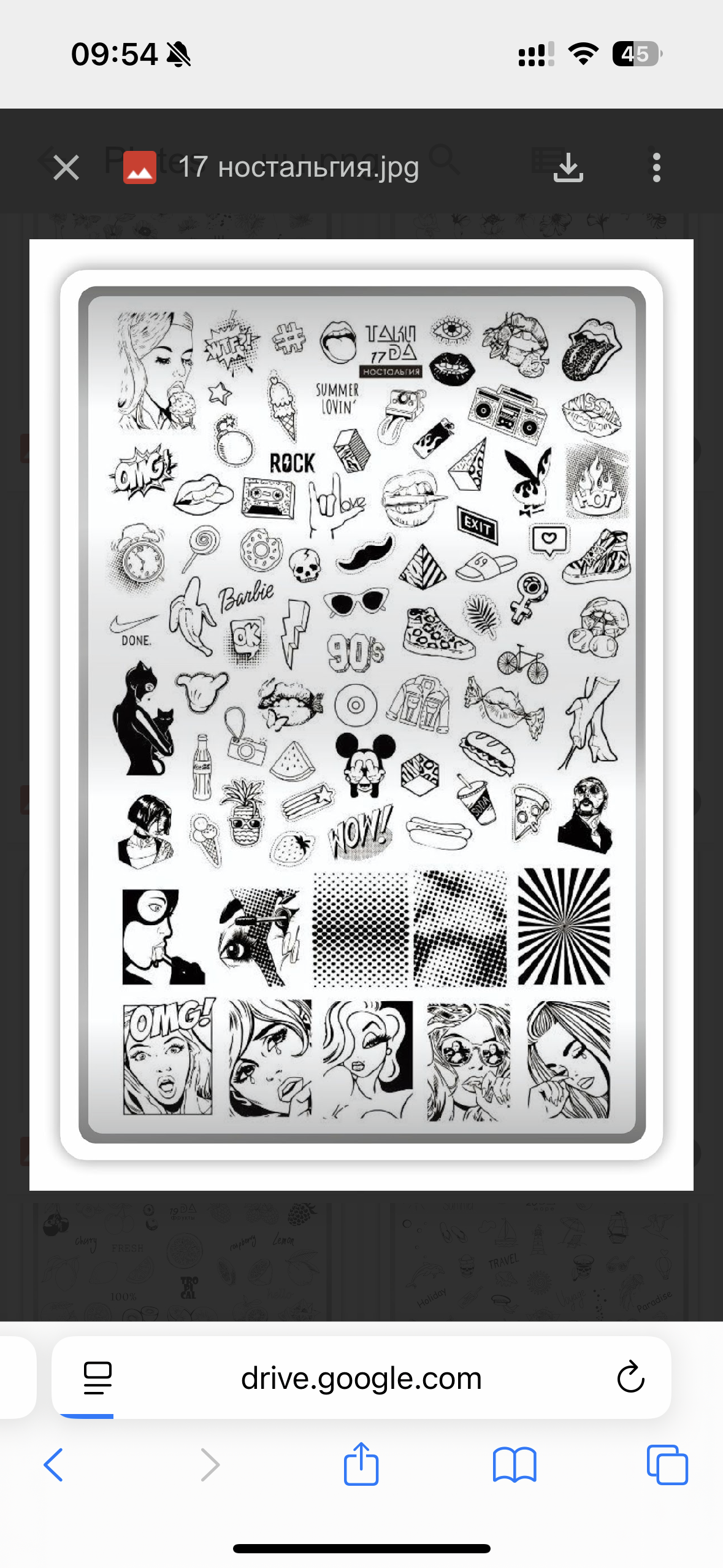 Stamping Plate DEMO Taki Da - 34 Motivation - Stamping-Schablone mit Demo-Sheet (mit Vorlagenblatt) – Bild 2