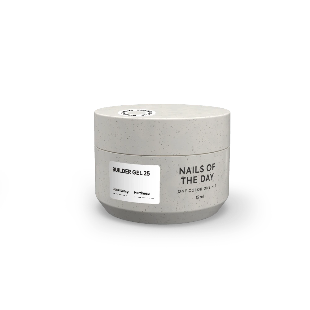 NAILSOFTHEDAY Builder Gel 25 – sattes Weiß - Aufbaugel für Nagelverlängerung, 15 ml – Bild 3