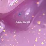 NAILSOFTHEDAY Builder Gel 102 – Hellrosafarbener Aufbaugel mit Blattgold-Effekt für Nagelverlängerungen – UV/LED Aufbaugel, 15 ml