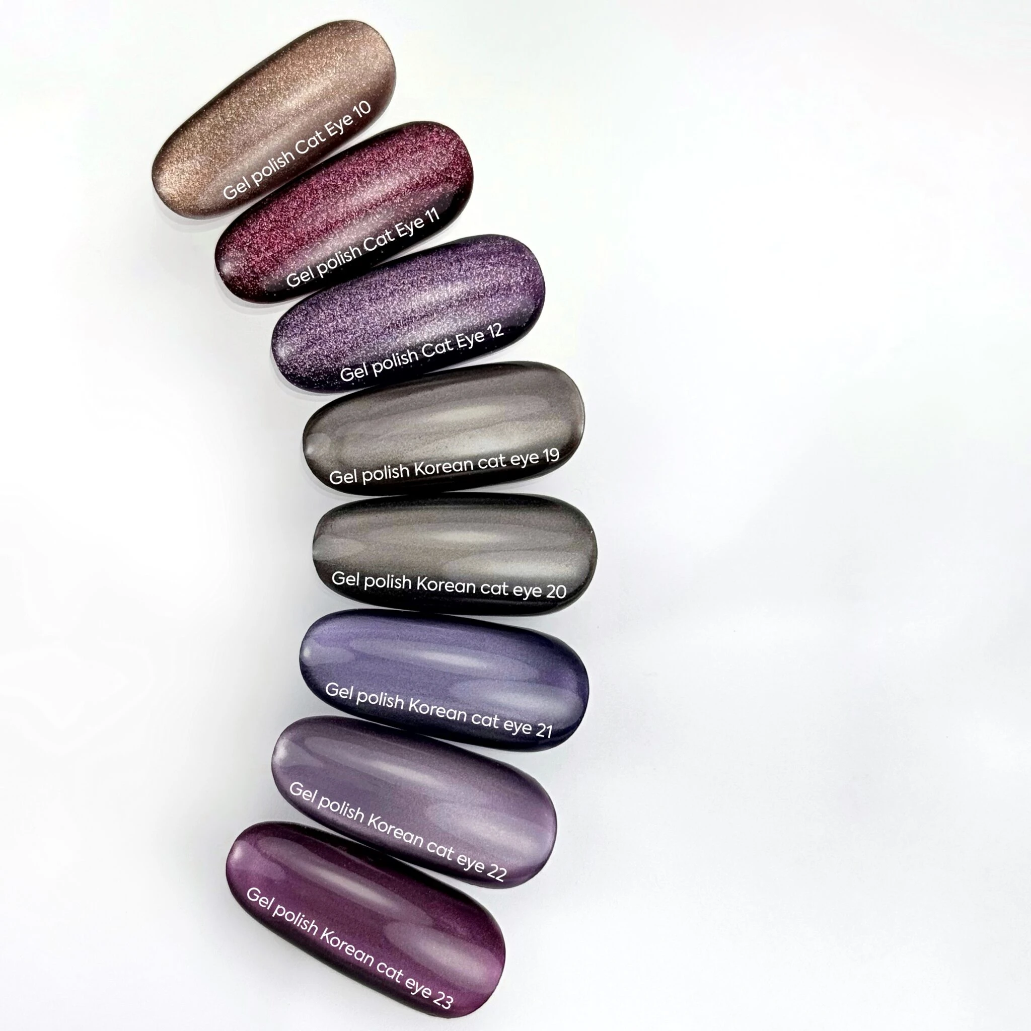 NAILSOFTHEDAY Gel Polish Cat Eye 12 - Cat-Eye-Gel-Lack mit feiner Blattmetall-Folie und leichtem lichtreflektierendem Effekt, 6 ml – Bild 5