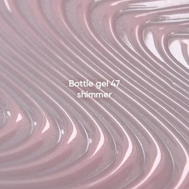 NAILSOFTHEDAY Bottle Gel 47 Shimmer – Milchrosa hochfestes Aufbaugel mit rosafarbenem Schimmer zur Nagelverstärkung – Bild 6