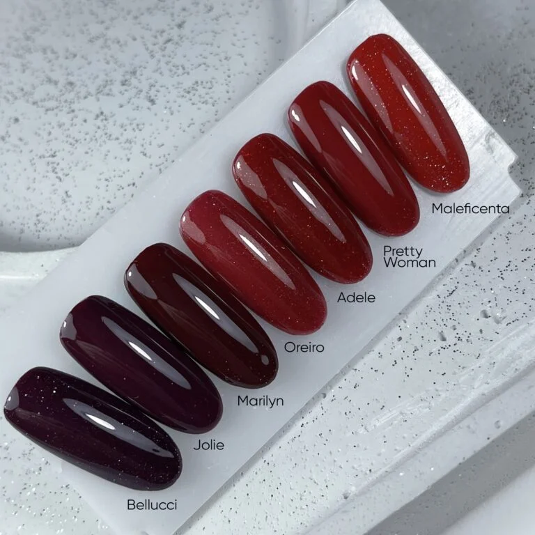 NAILSOFTHEDAY Gel Polish Pretty Woman 161, Rot-Himbeerfarbener Gel-Lack, 1-Schicht-Deckkraft, 10 ml – Bild 4